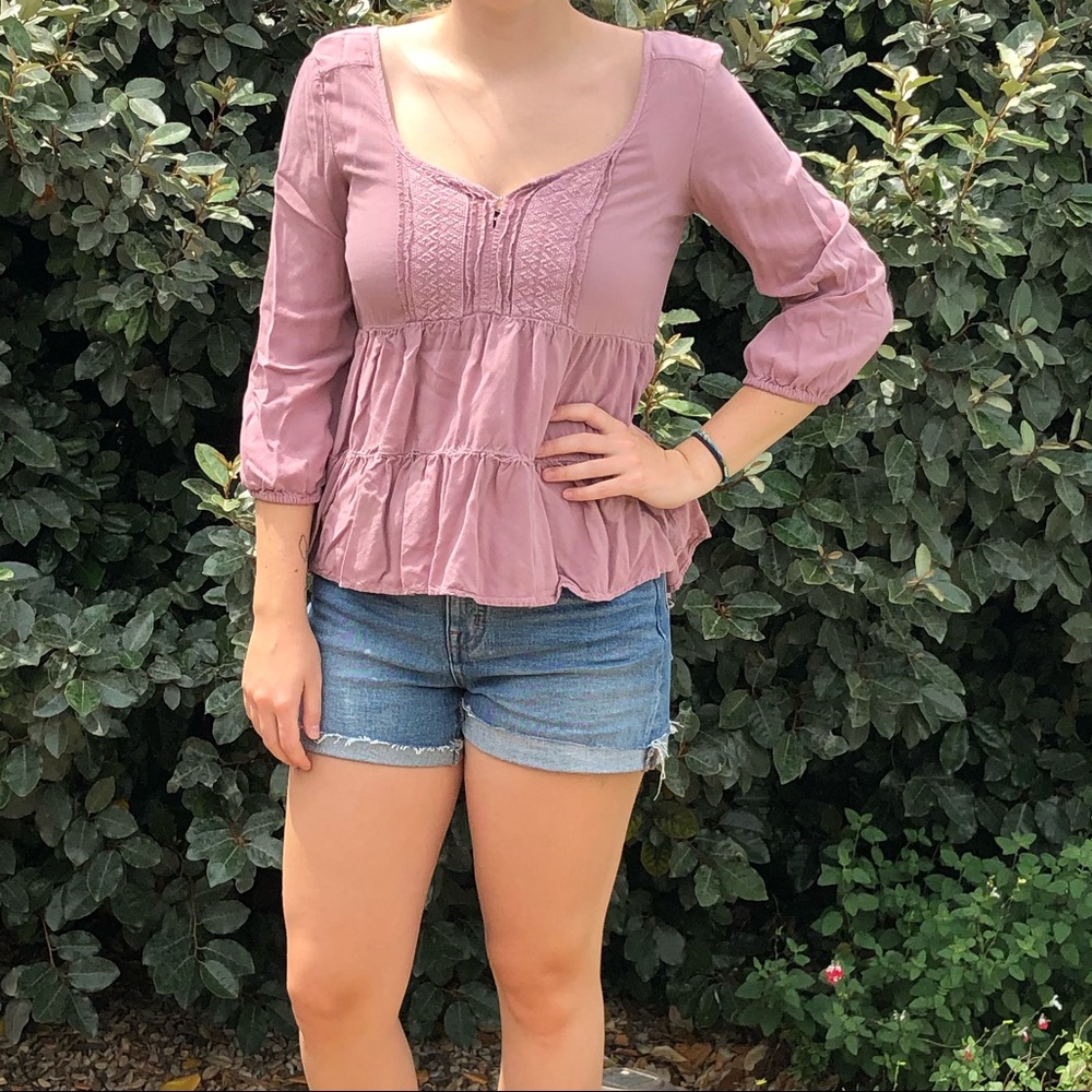 American Eagle Pink Blouse